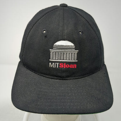 Legacy NCAA MIT Sloan Snapback Hat Black One Size Made in USA Green Underbill