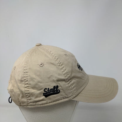 Seminole Lake Country Club Strapback Hat Tan Classic Cut Embroidered