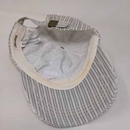 Billabong Slideback Hat Multicolor One Size Adjustable Pinstripe Blank Cotton