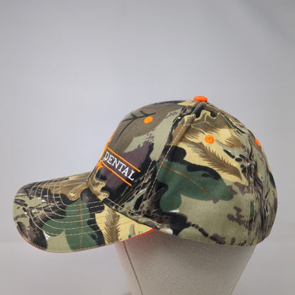 Elkins Dental Strapback Hat Camo One Size 6 Panel Embroidered Hunting