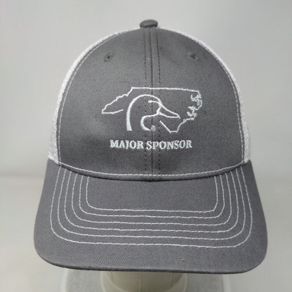 Major Sponsor Snapback Mesh Back Trucker Hat Gray One Size 6 Panel