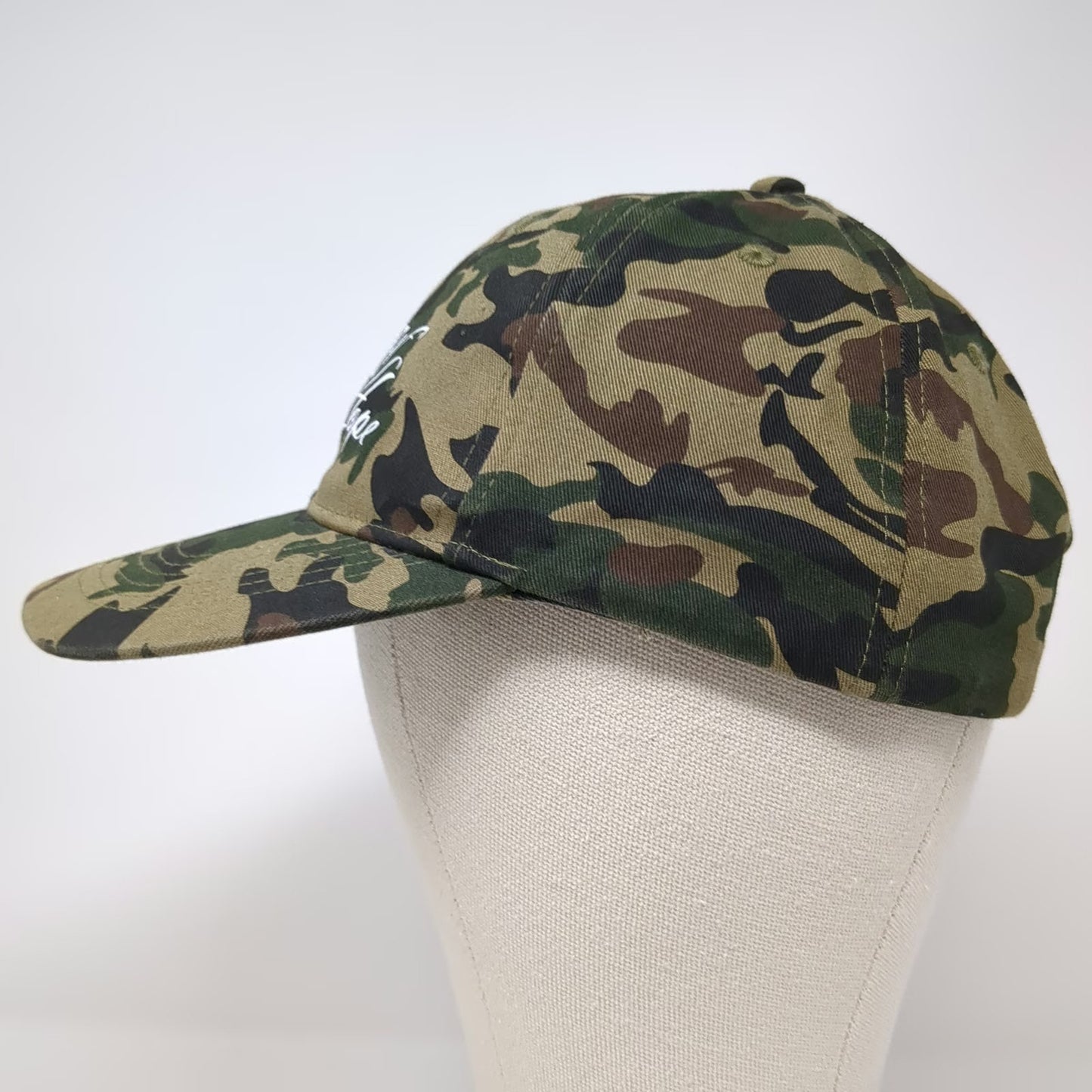 Big X Baseball Cap Green Camo Army of Hope One Size Slideback Hat Cotton Graphic