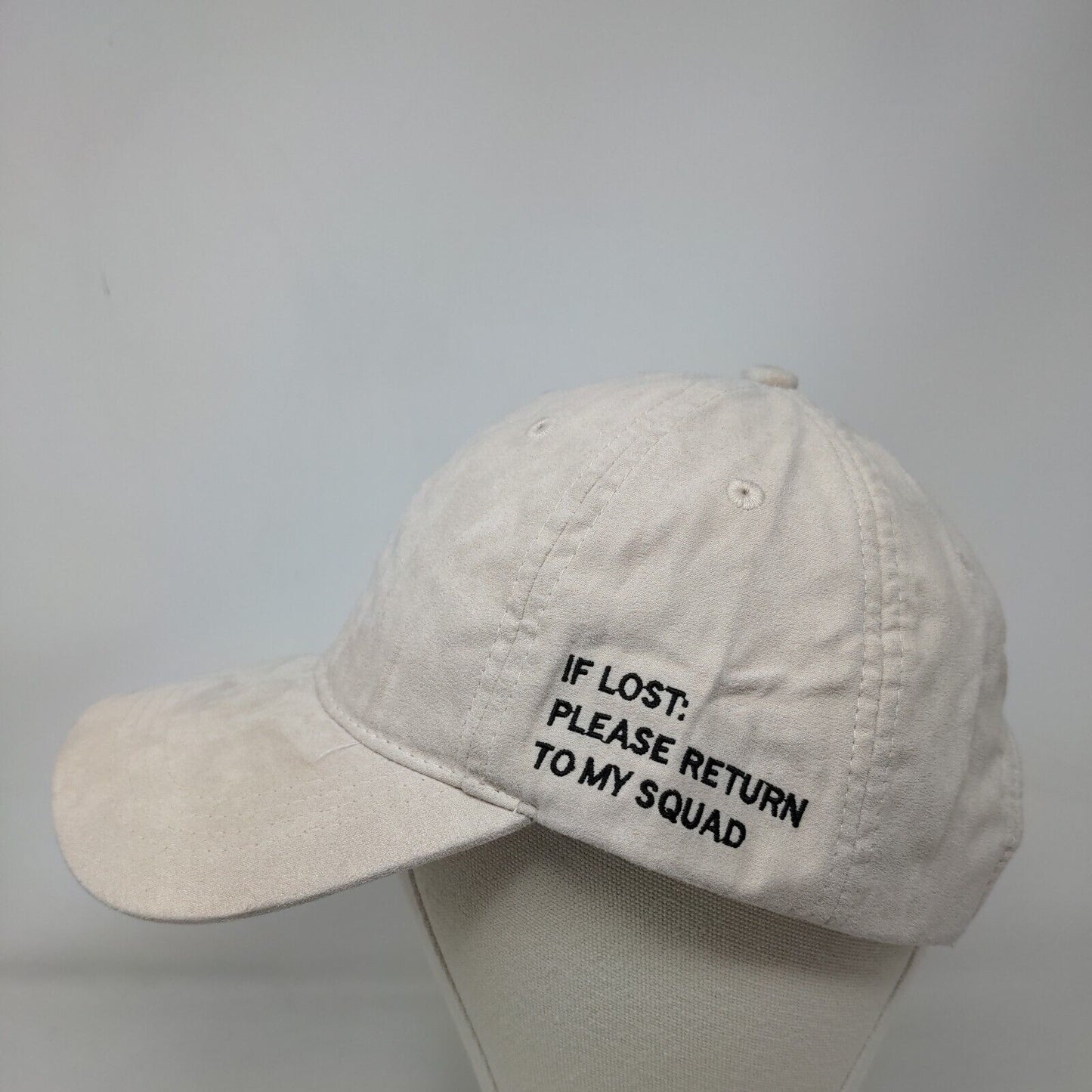 If Lost Please Return To My Squad Women's Strapback Hat Tan Ladies One Size