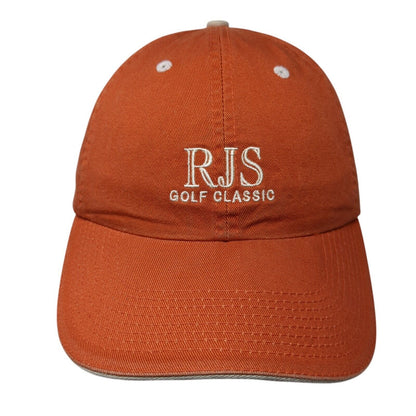RJS Golf Classic Slideback Hat Orange One Size Adjustable Fahrenheit