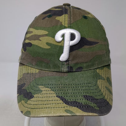 Philadelphia Phillies MLB '47 Baseball Cap Green Camo One Size Embroidered Hat