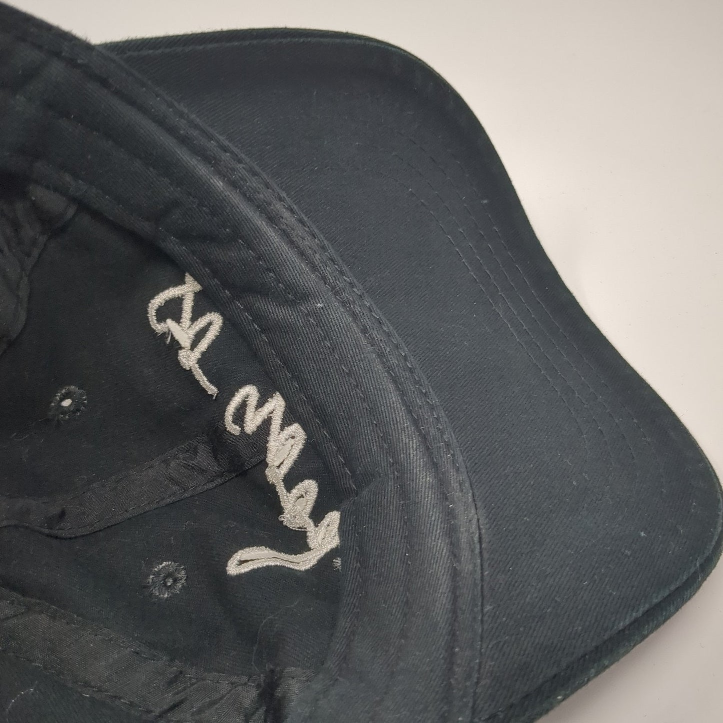 So Good Slideback Hat Black One Size Adjustable Embroidered Outdoor Cap