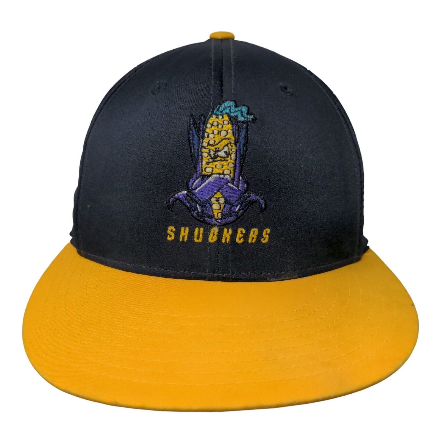 Richardson Men's Fitted Hat Blue Size XS-S Embroidered Shuckers Logo