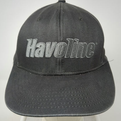 Havoline Gray Baseball Cap One Size Strapback Embroidered Racing Oil Logo Hat