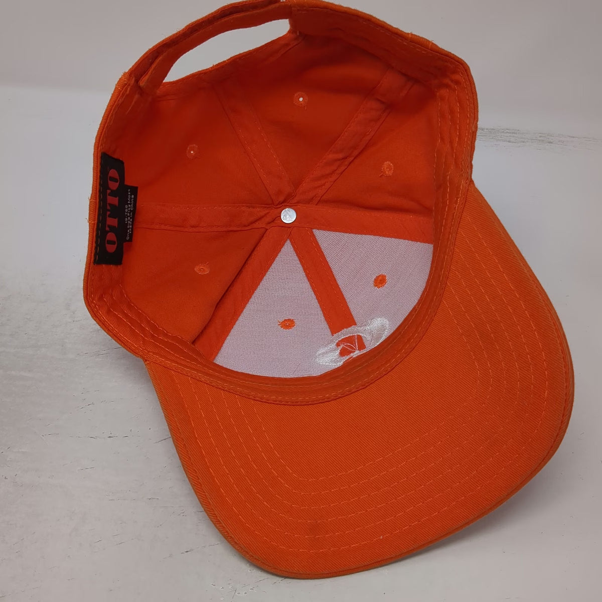 OTTO Gigamon Logo Orange Baseball Cap One Size Adjustable Strapback Cotton Hat