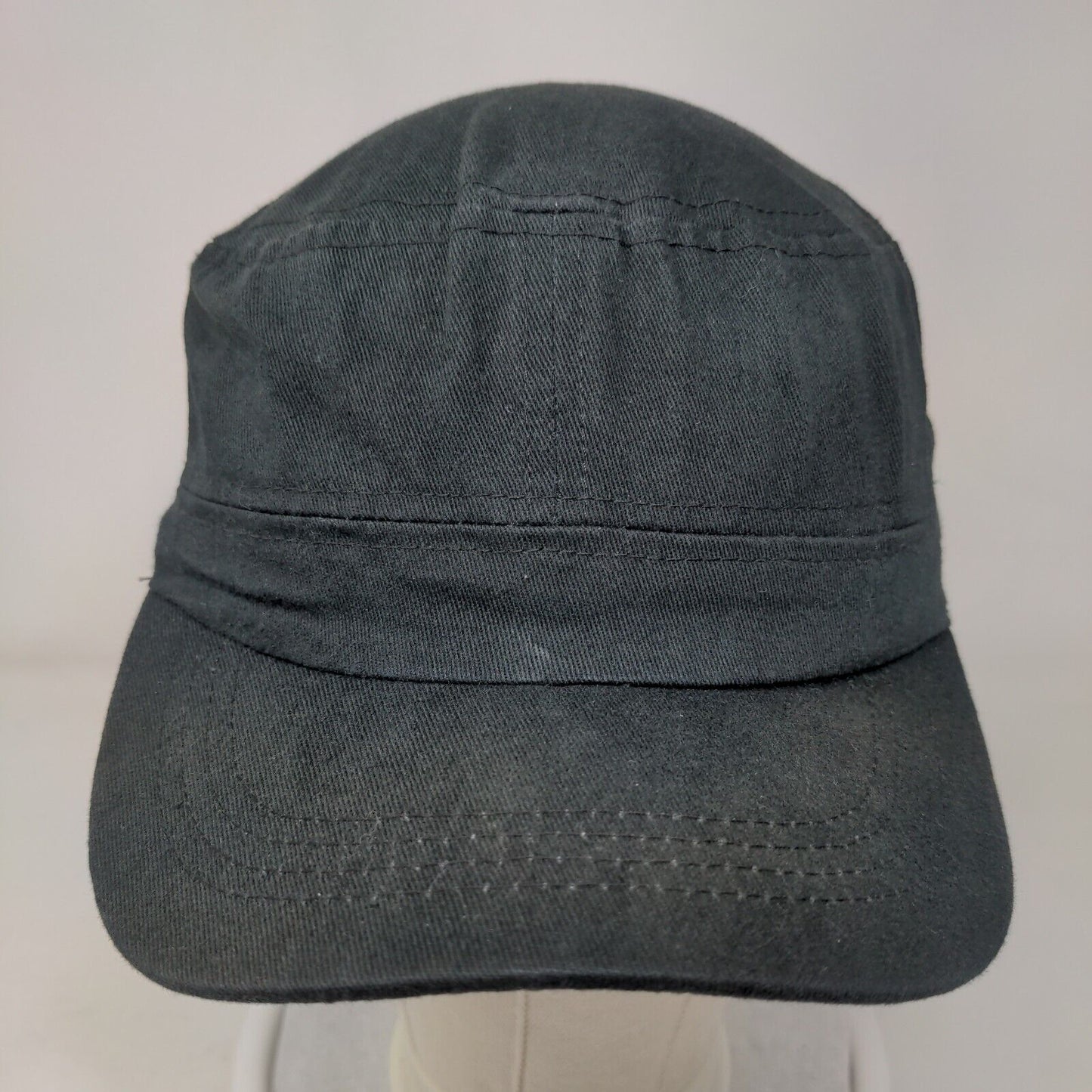 Unbranded Strapback Army Cap Black One Size Adjustable Lightweight Blank