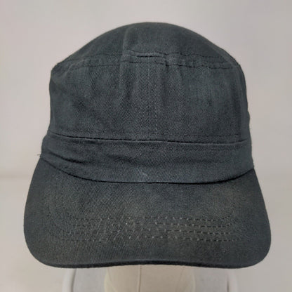 Unbranded Strapback Army Cap Black One Size Adjustable Lightweight Blank