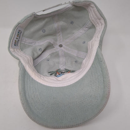 EXP x ICDC Dolphin Snapback Hat Green One Size Adjustable Corduroy