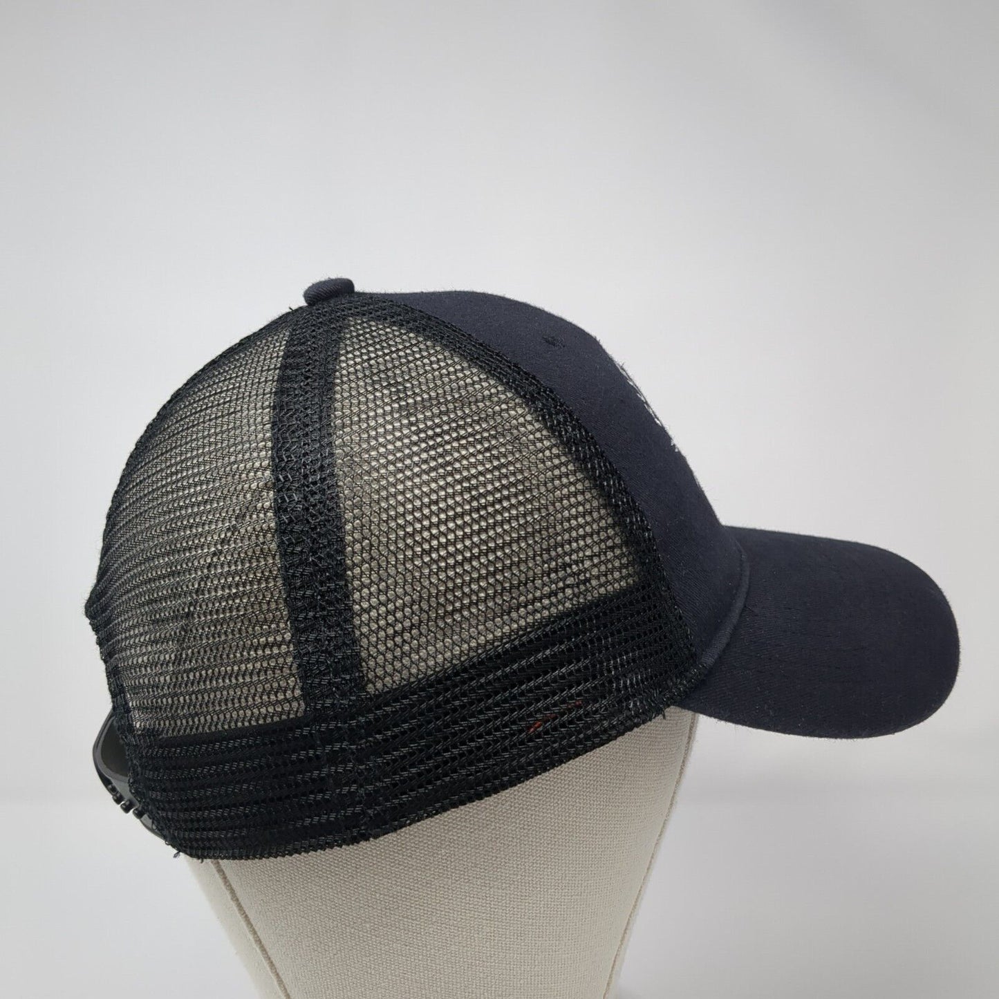 Kurvball Whiskey Snapback Trucker Hat Black One Size Adjustable Mesh Back