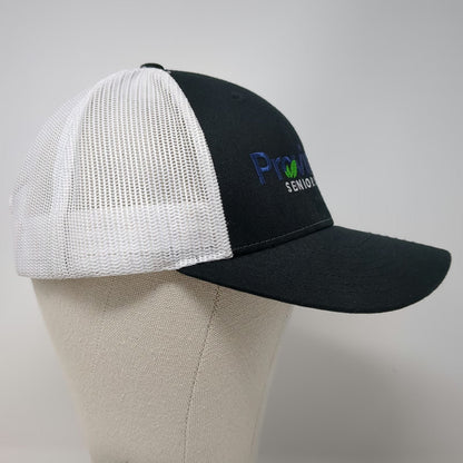 Richardson 115 Trucker Hat Black L Provincial Senior Living Mesh Snapback Brim