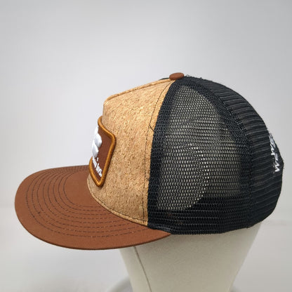 Buck's Bags Brown One Size Trucker Hat Farm Bureau Insurance Idaho Cork Mesh