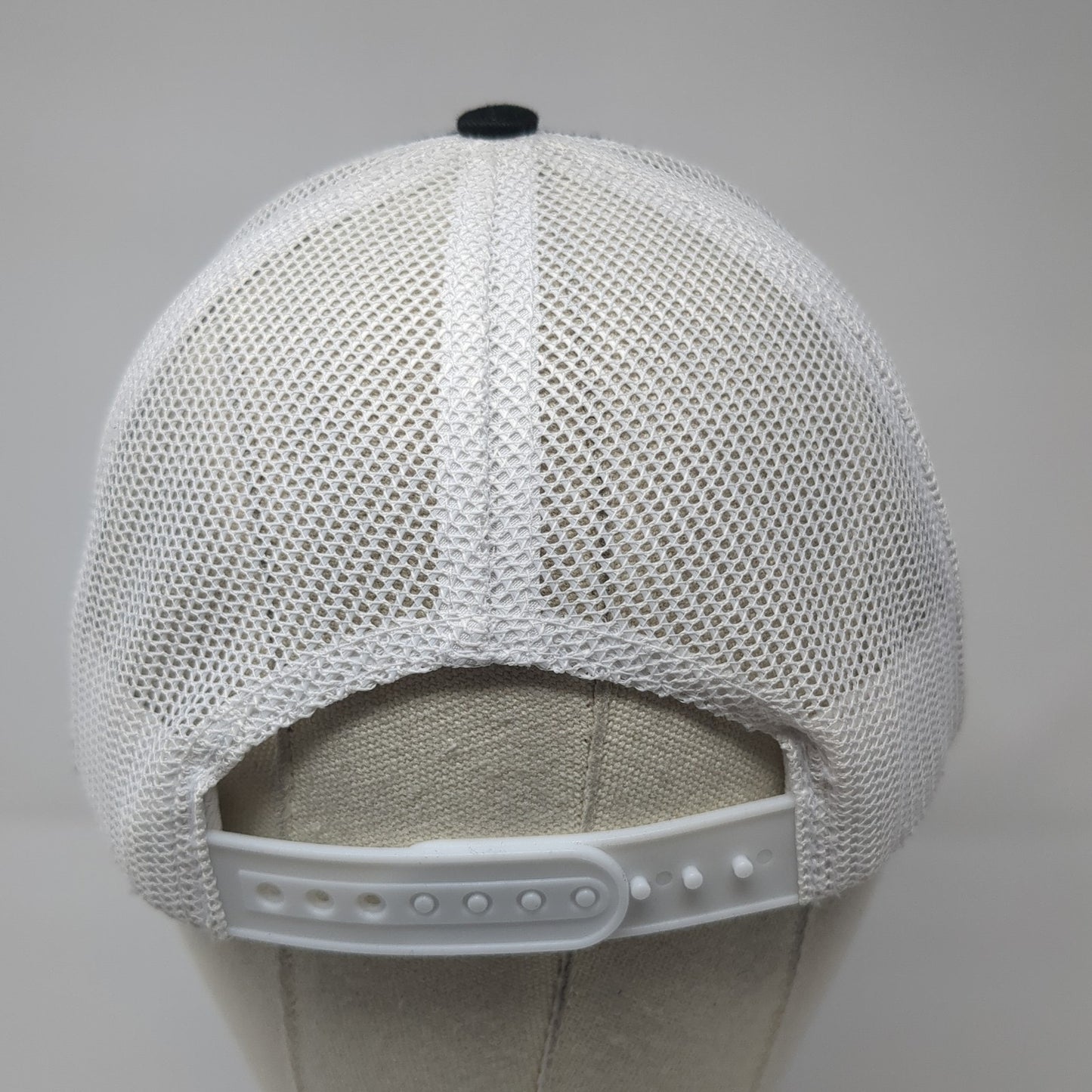 WHJ Western Hunting Journal Trucker Hat Black OS Adjustable Mesh Back Ivory