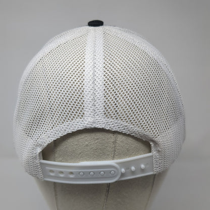 WHJ Western Hunting Journal Trucker Hat Black OS Adjustable Mesh Back Ivory