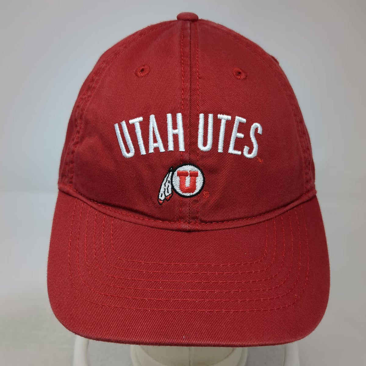 Utah Utes NCAA Legacy Cap Red One Size Slideback Embroidered Logo Curved Brim