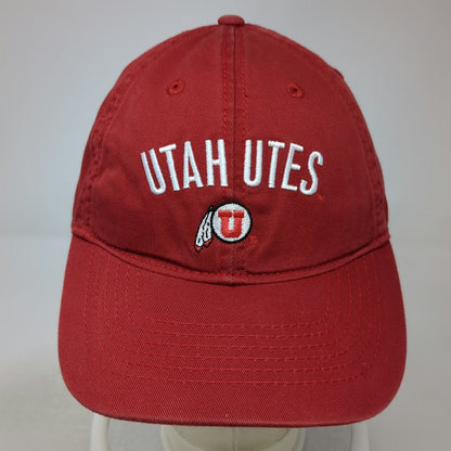 Utah Utes NCAA Legacy Cap Red One Size Slideback Embroidered Logo Curved Brim