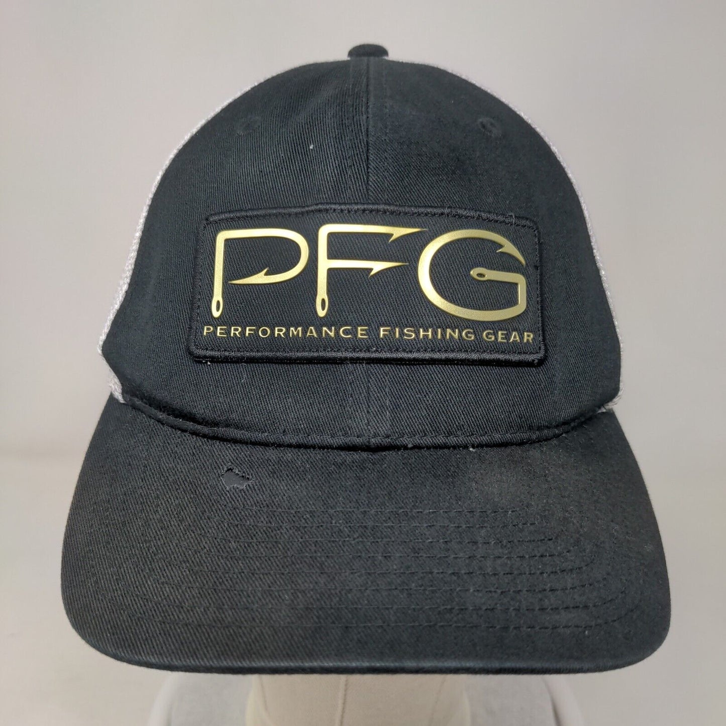 Performance Fishing Gear Fitted Trucker Hat Black One Size Mesh Back Columbia