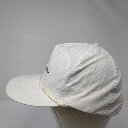Dahomo Strapback Rope Hat White One Size Solid Adjustable Nylon Otto