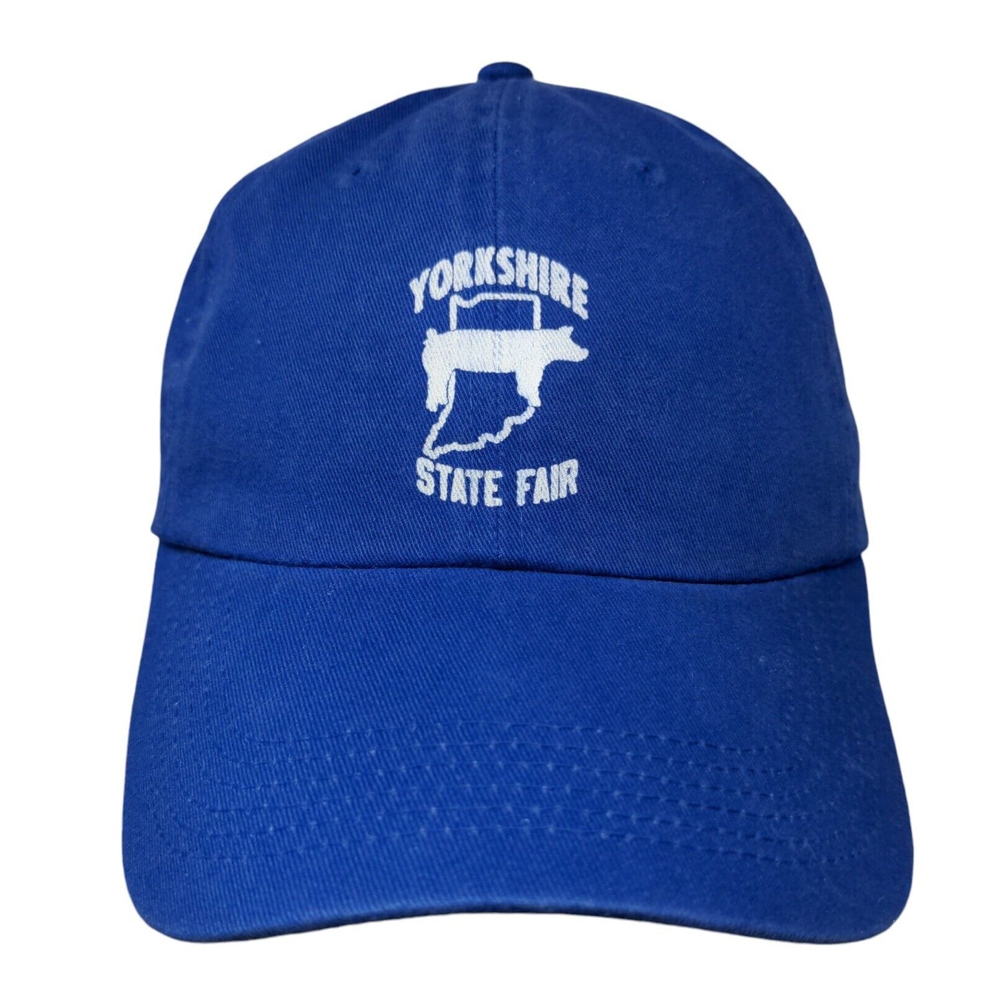 Yorkshire State Fair Slideback Hat Blue One Size Adjustable 6 Panel BIG X