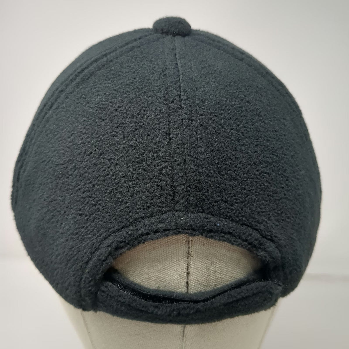 Turtle Fur Baseball Cap Black One Size Fleece Recycled Polyester Strapback Hat