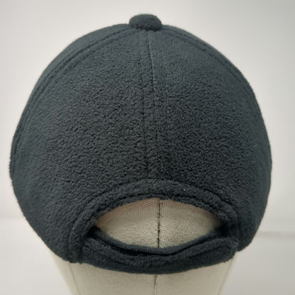 Turtle Fur Baseball Cap Black One Size Fleece Recycled Polyester Strapback Hat
