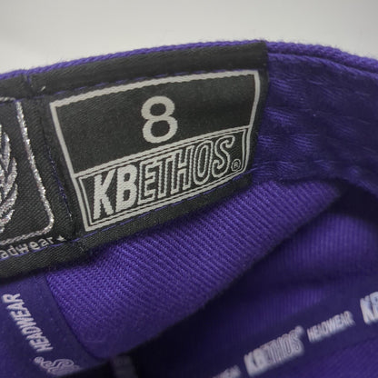 KB ETHOS Fitted Hat Purple 8 Solid Blank 6 Panel Vent Holes Outdoor