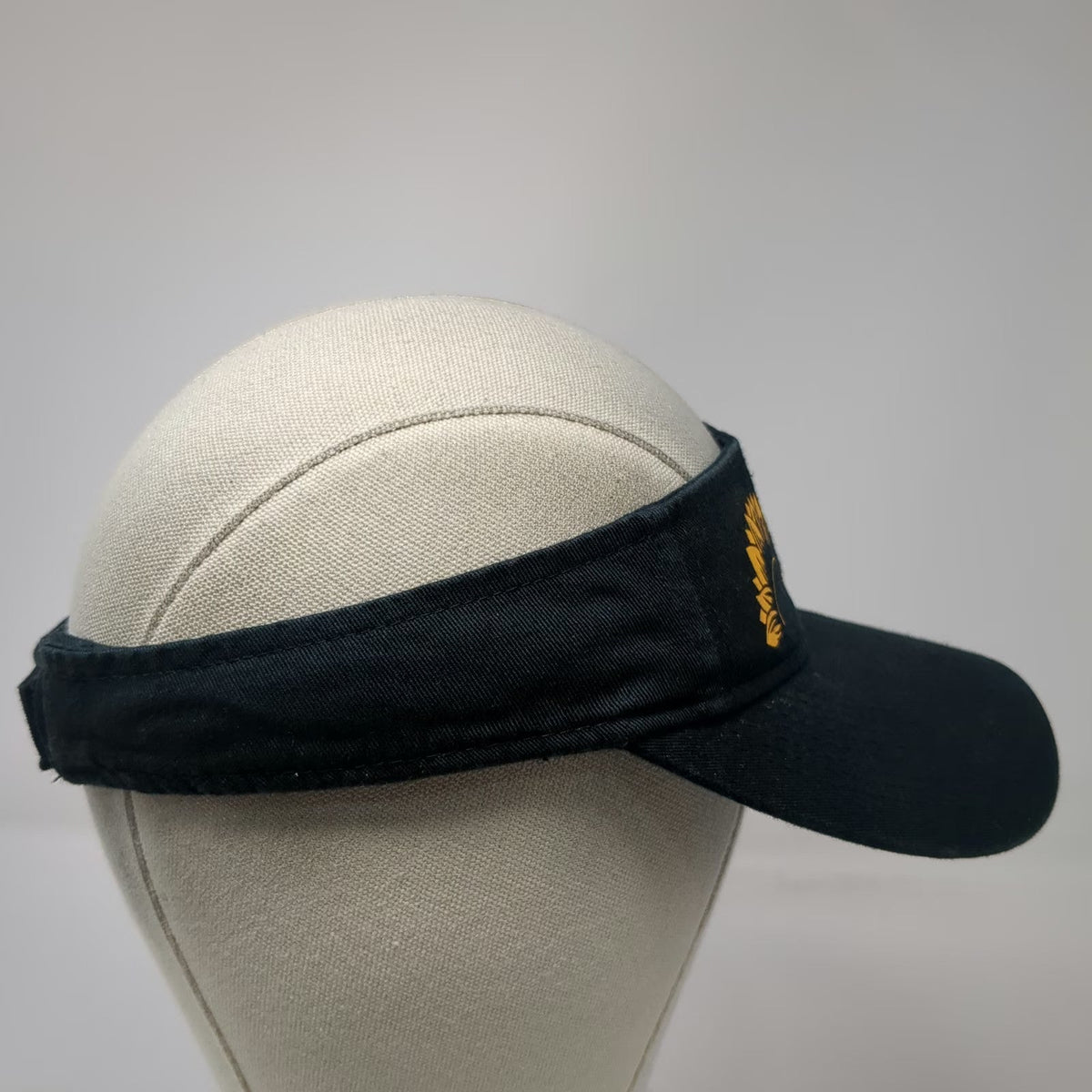 Augusta Sportswear Visor Black One Size Sunflower In Full Bloom Strapback Hat