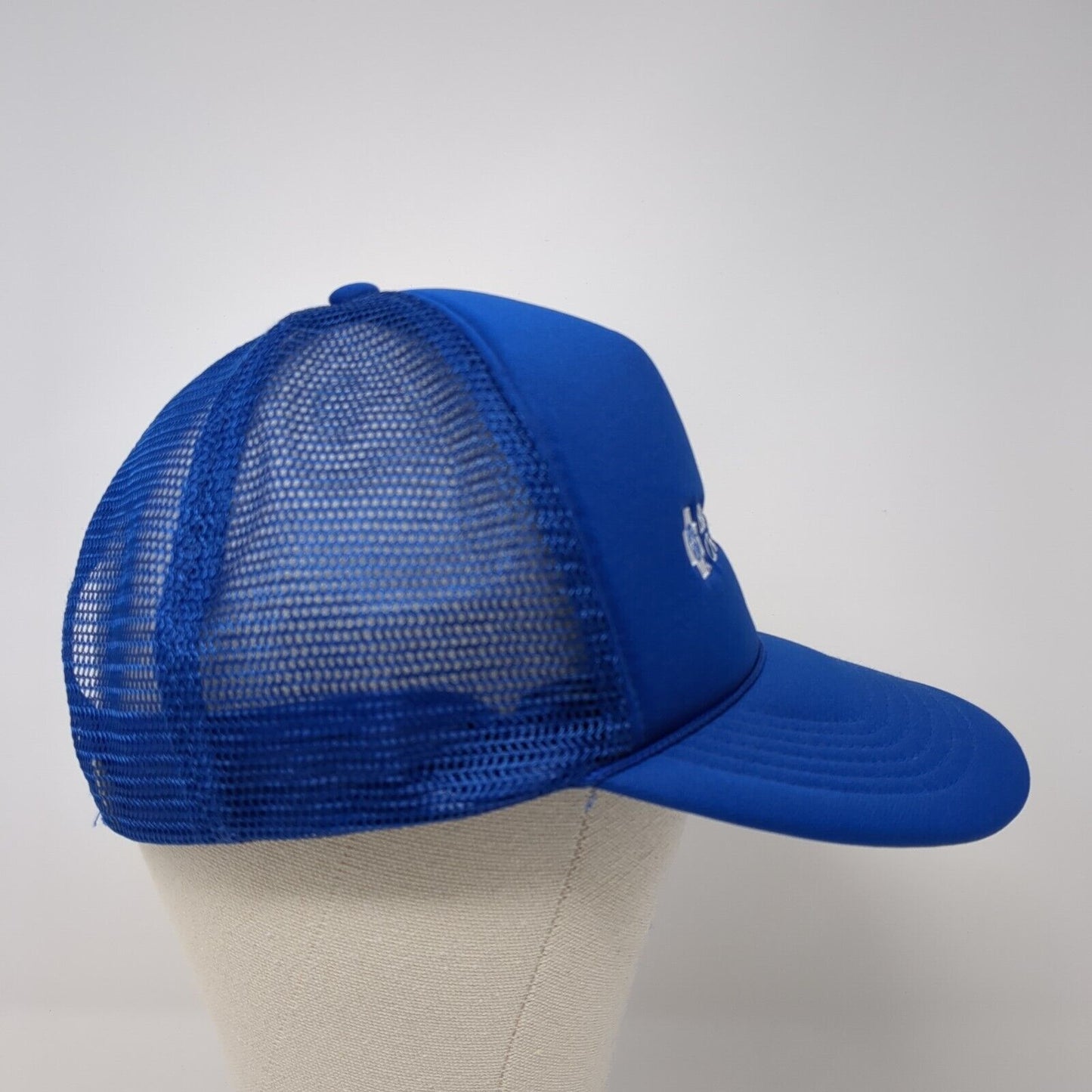 Blue Cross of Idaho Snapback Trucker Hat Blue One Size Adjustable Mesh Back Rope