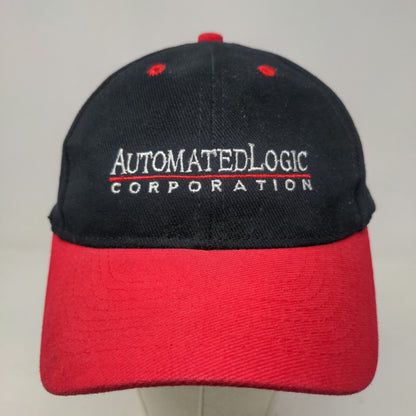 Automated Logic Corporation Men's Slideback Hat Black Red OSFM Embroidered Logo