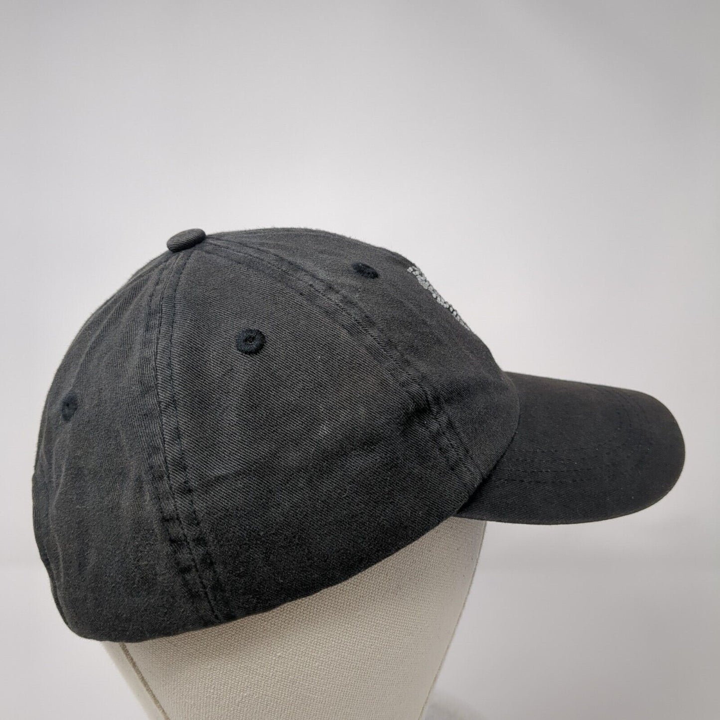Palm Tree Fitted Hat Black One Size Rhinestone Bling Gear For Sports