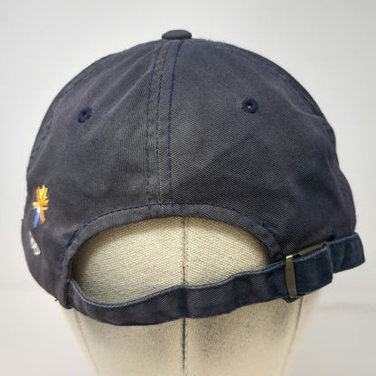 American Needle Baseball Cap Blue OS 2002 Salt Lake Olympics Hat Pins Vintage