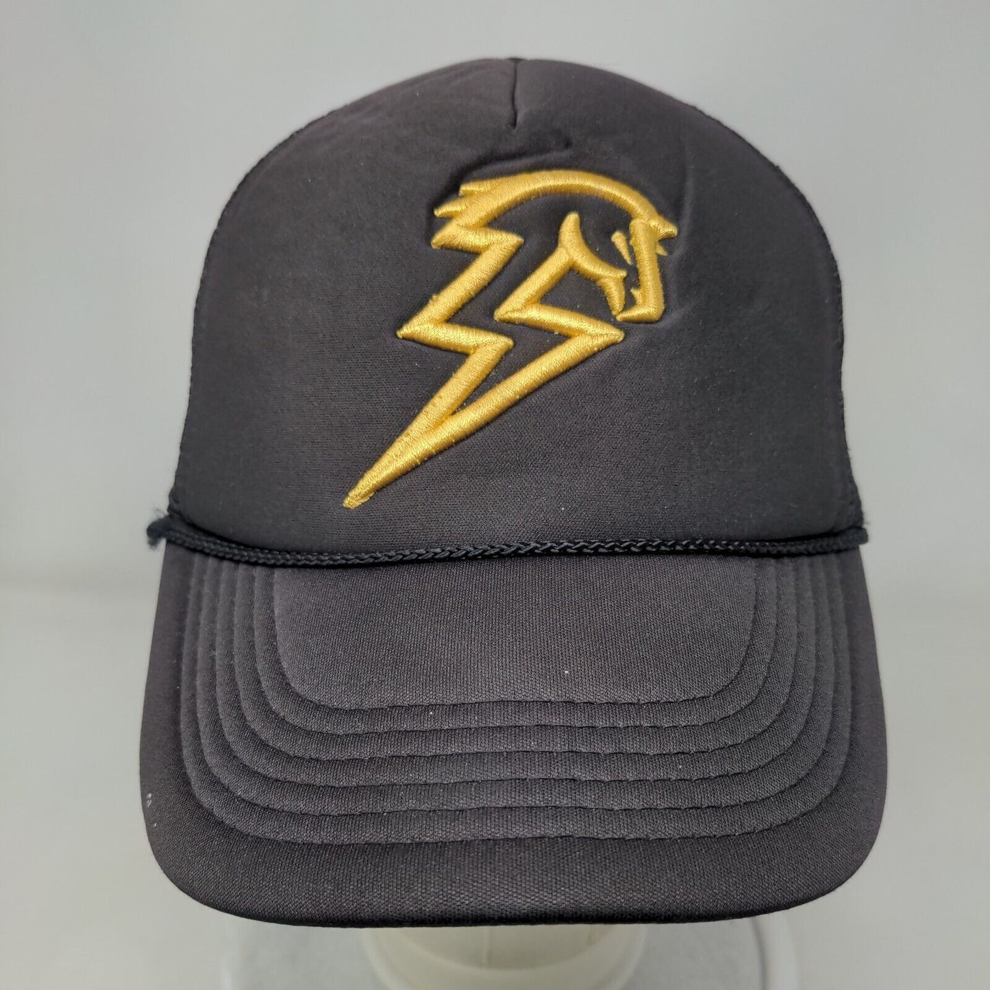 Lightning Horse Snapback Mesh Back Rope Trucker Hat Black One Size Nissun