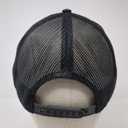 G7 Snapback Trucker Hat Black One Size Adjustable Mesh Back Otto Cotton