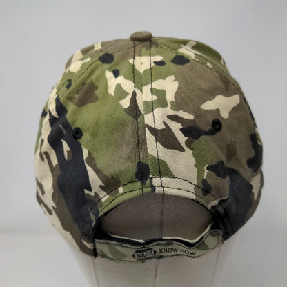 NAPA Outdoors Strapback Hat Camouflage OSFM Embroidered 6 Panel