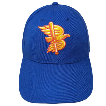 Blue Cross of Idaho Strapback Hat Blue One Size Adjustable Embroidered