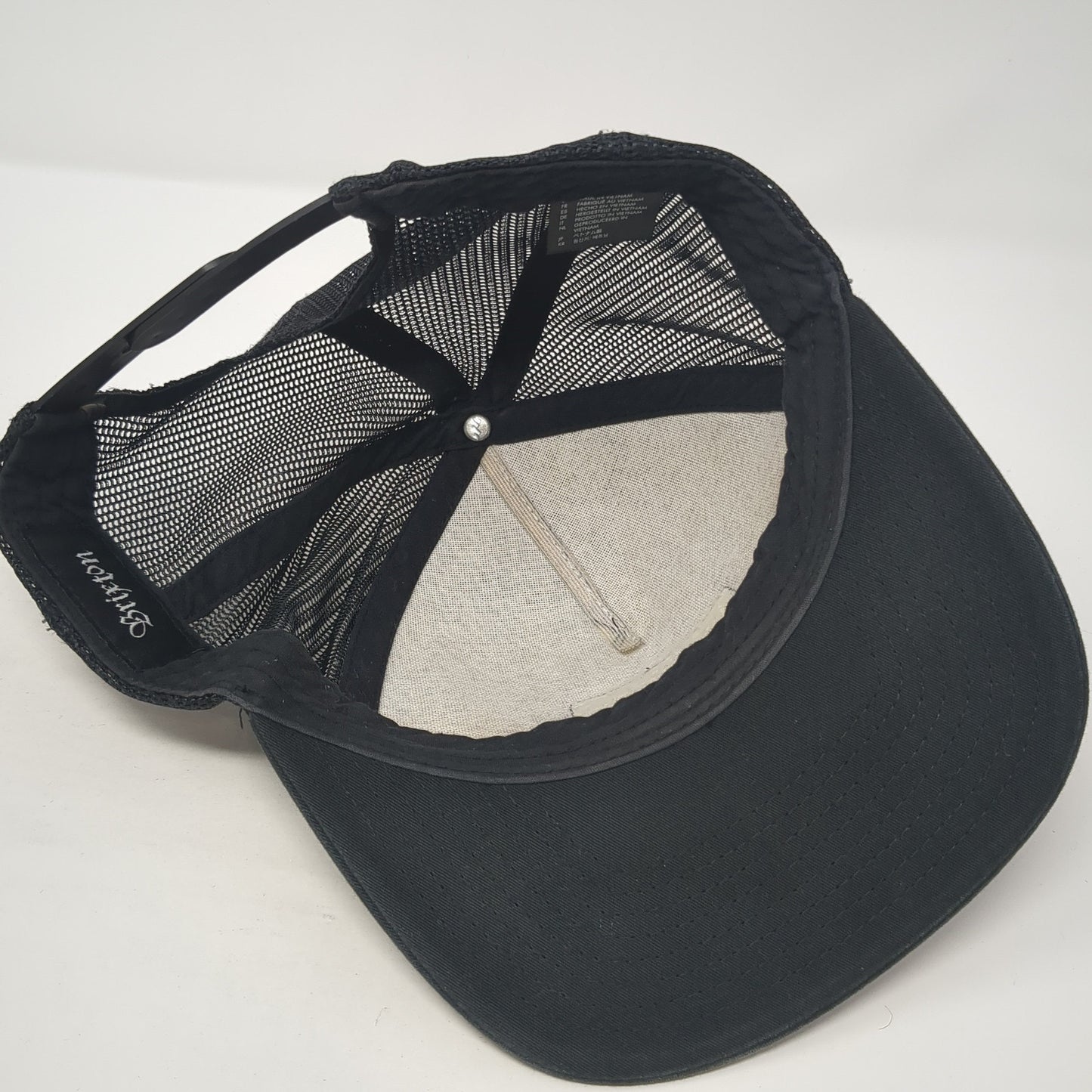 Brixton Custom Quality Snapback Trucker Hat Black One Size Mesh Back