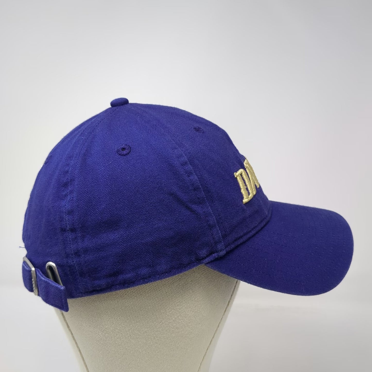 Adidas Washington Huskies NCAA Cap Blue Gold One Size Dawgs Logo Strapback Hat