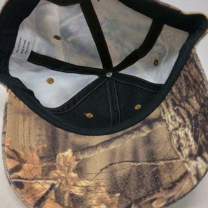 Brown Camo Platt Embroidered Baseball Cap One Size Hat Outdoor Work
