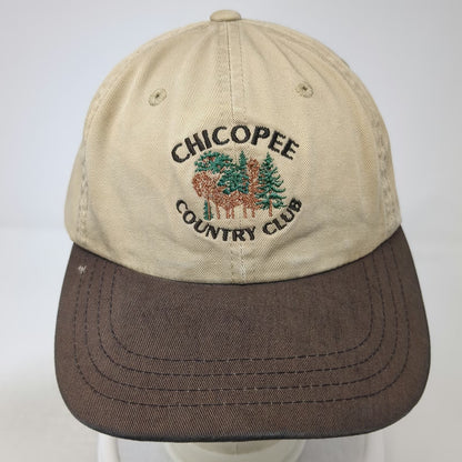 Imperial Baseball Cap Brown Beige One Size Chicopee Country Club Golf 2000 Hat