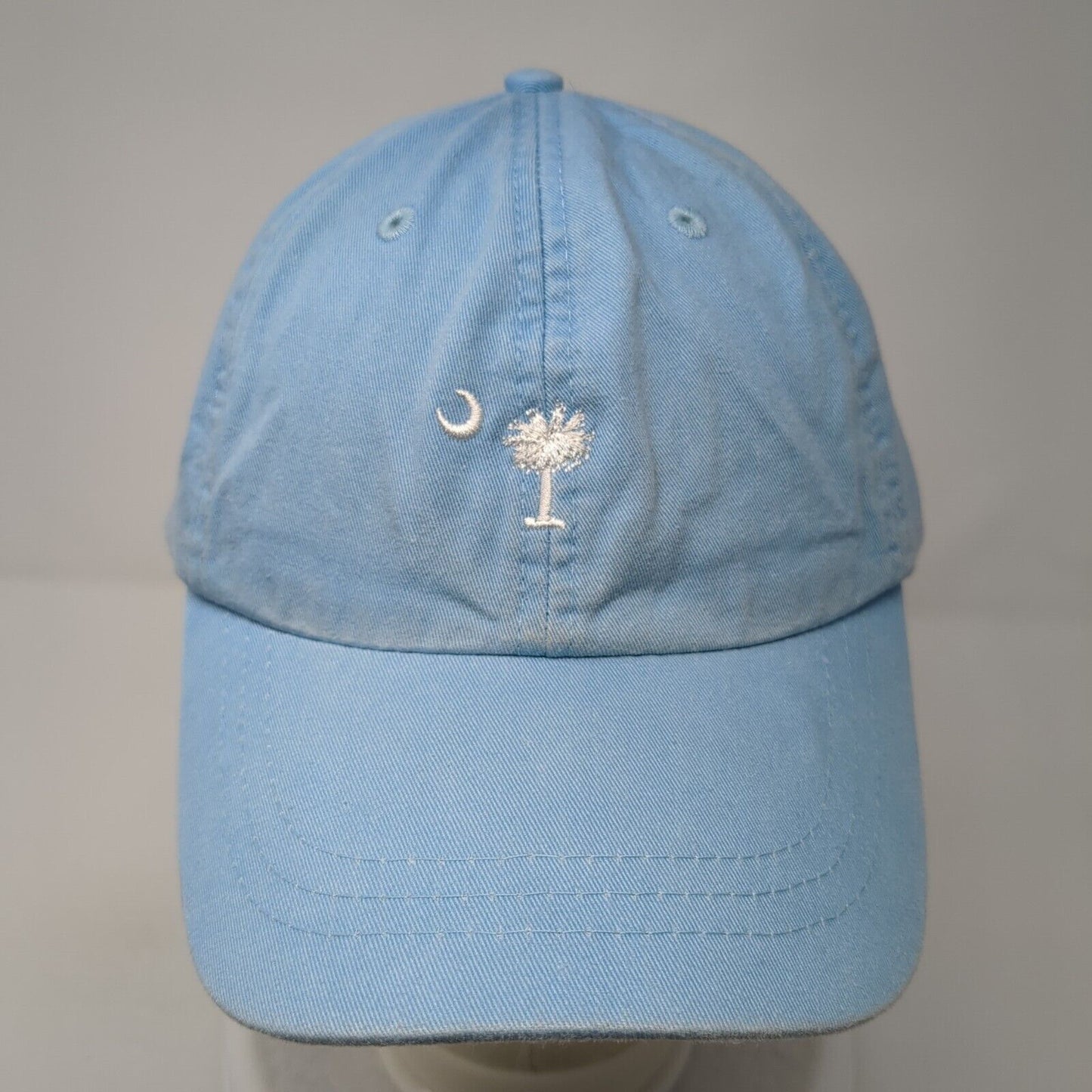 Flag of South Carolina Slideback Hat Blue One Size Leather Strap Adams
