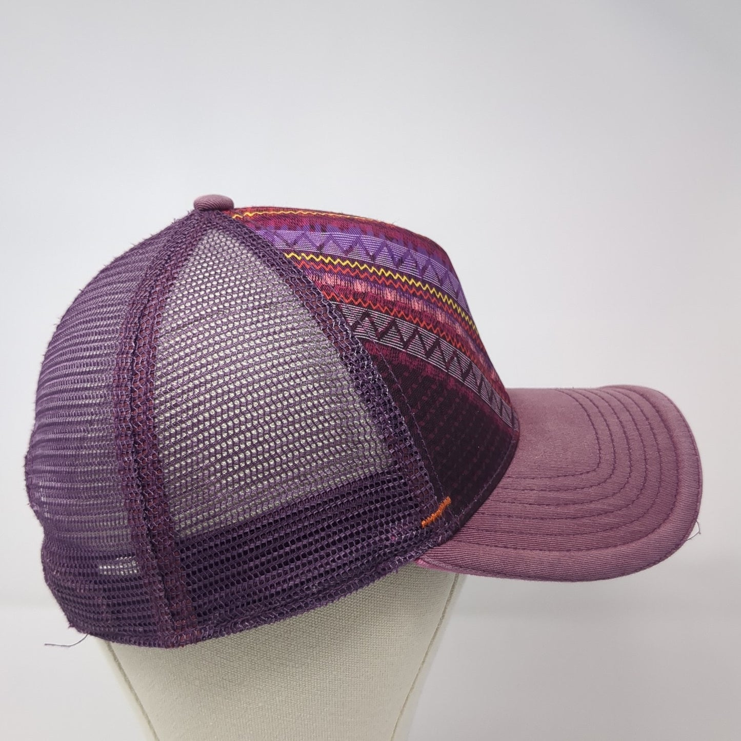 Prana Snapback Mesh Back Trucker Hat Multicolor One Size Aztec Tribal