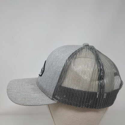 Billabong Snapback Trucker Hat Gray One Size Adjustable Mesh Back 6 Panel