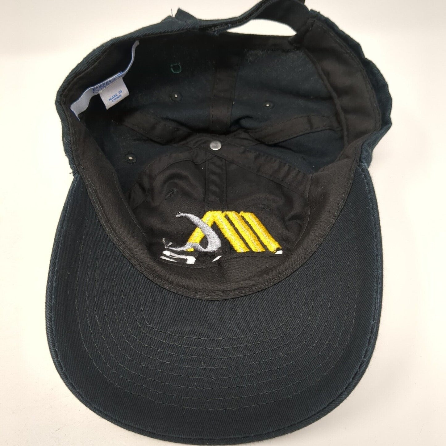 MAG Strapback Hat Blue One Size Adjustable Embroidered Port & Company