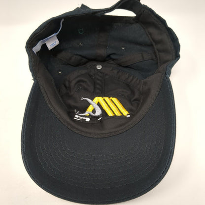 MAG Strapback Hat Blue One Size Adjustable Embroidered Port & Company