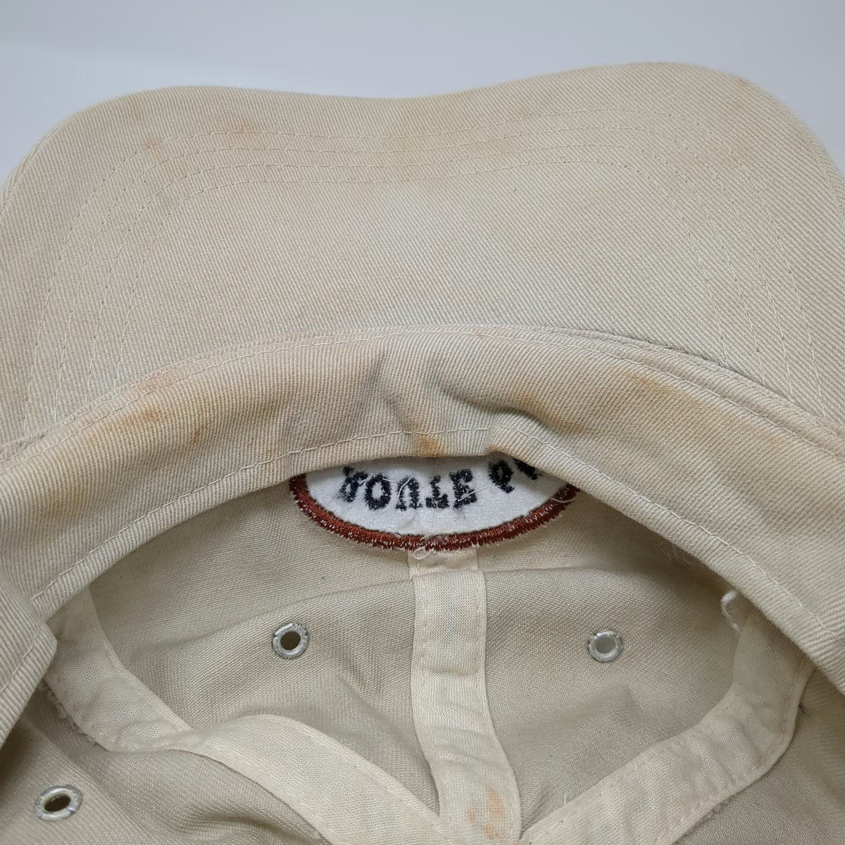 Route 66 Baseball Cap Beige One Size Embroidered Patch Slideback Script Hat