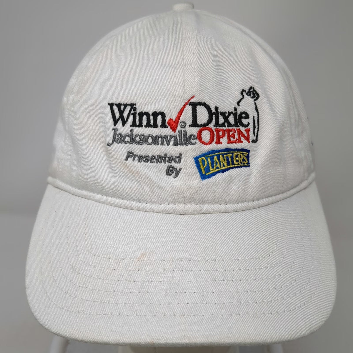 Ivory Baseball Cap White One Size Winn-Dixie Jacksonville Open Planters Golf Hat