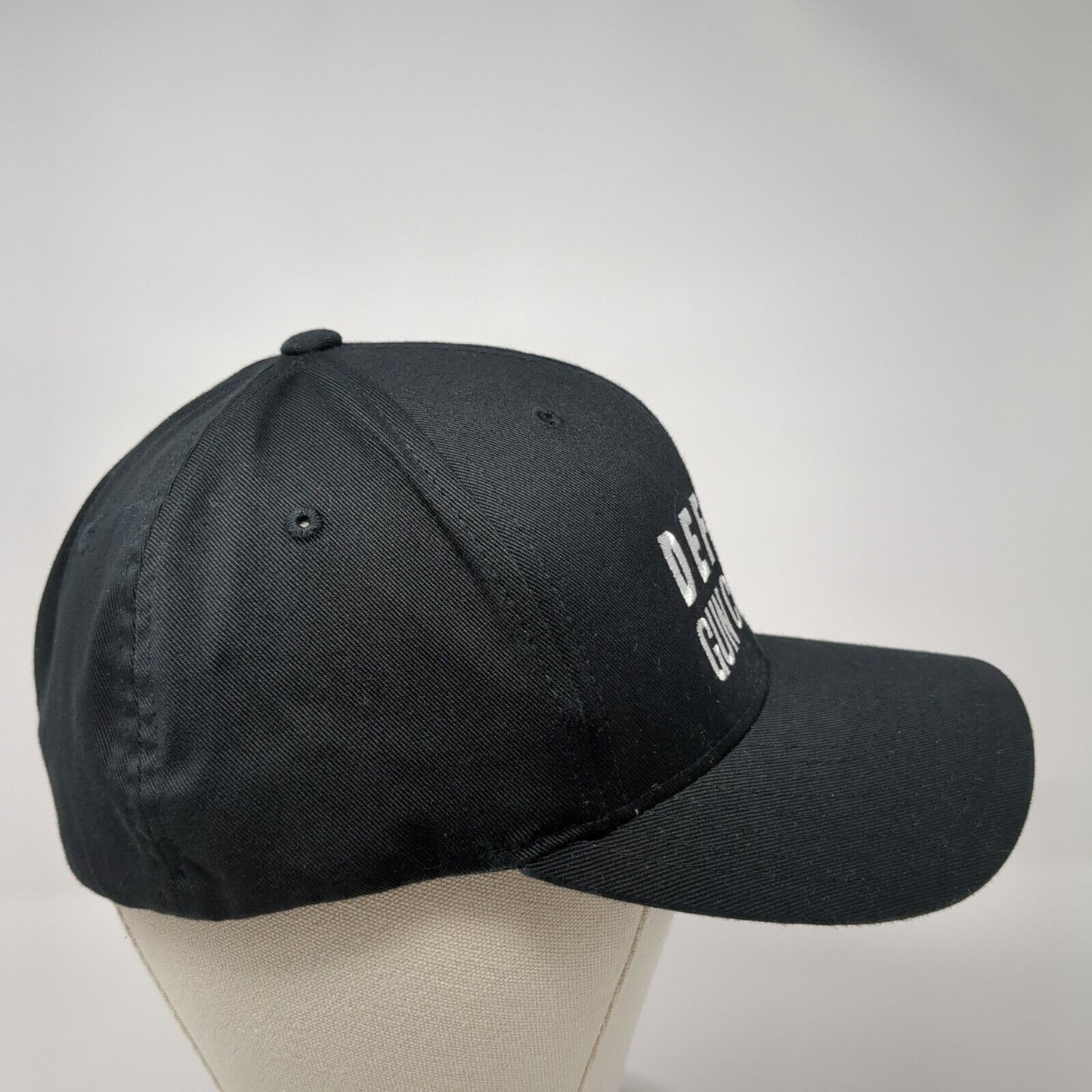 Defund Gun Control Fitted Hat Black L-XL Embroidered Flexfit Yupoong